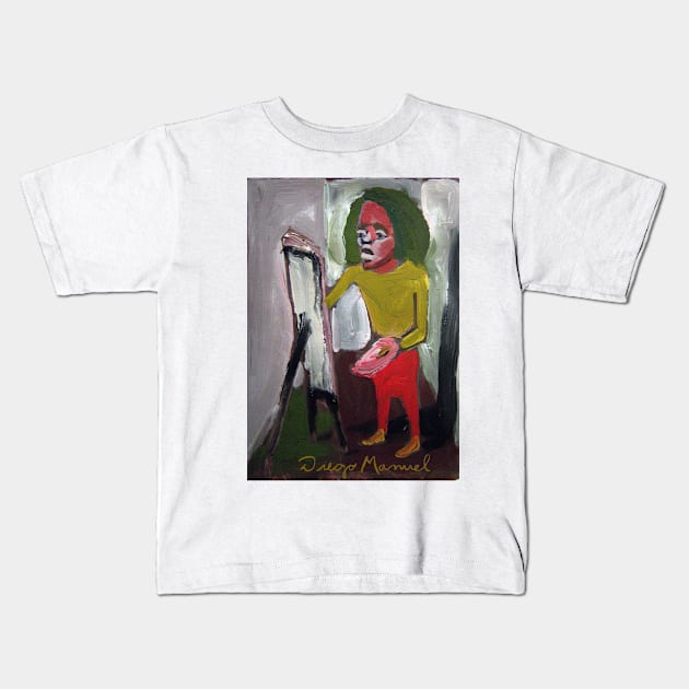 The painter 2, people from the neighborhood Kids T-Shirt by diegomanuel